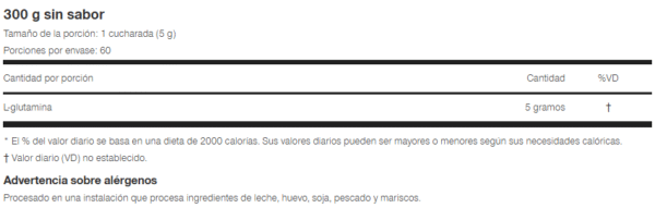 MuscleTech Platinum 100% Glutamine - 300g Unflavored (Barquisimeto)