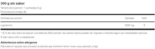 Nutrex Glutamine Pure - 300g Unflavored  (Valencia)