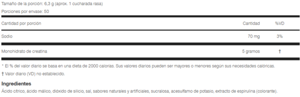 Cellucor COR Creatine – 72 Servicios (Barquisimeto)