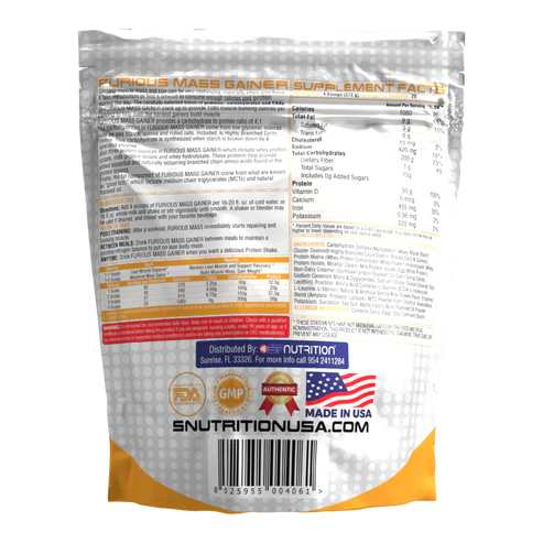 SP NUTRICION Furious Mass Gainer 12 Lbs (Barquisimeto)